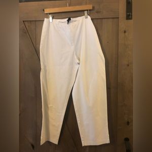 Eileen fisher white capris.  L